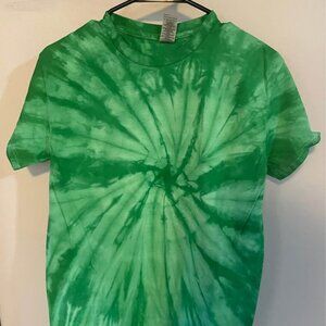 NEW Green Tie Dye T-shirt Unisex Small